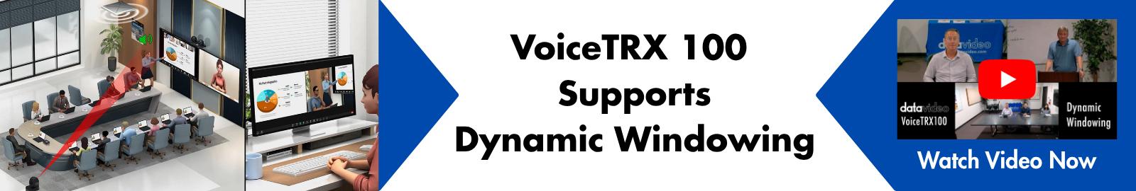VoiceTRX100 Supports Dynamic Windowing