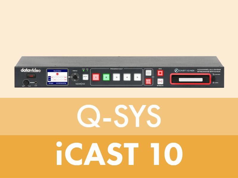 Datavideo iCAST10NDI 10 Q-SYS Module